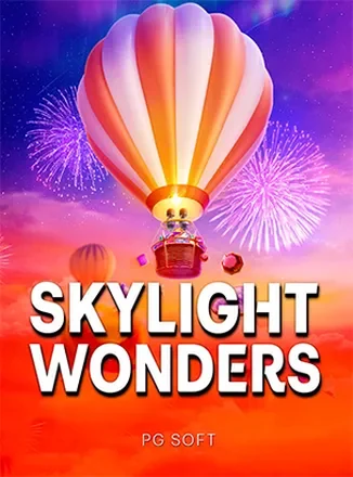 ภาพปกเกมสล็อต Skylight Wonders ธีมแสงเหนือบนท้องฟ้ายามค่ำคืนจากค่าย PG Soft